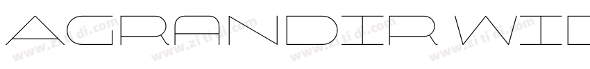 Agrandir Wide Light字体转换